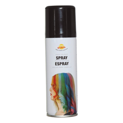 Haar Spray Zwart 125ml van Fiestas Guirca koop je bij Partywinkel