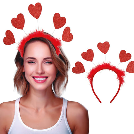 Haarband Hartjes Rood van Fiestas Guirca koop je bij Partywinkel