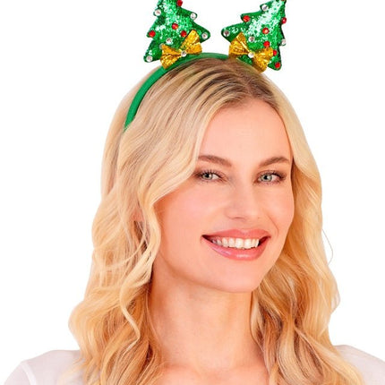 Haarband Kerstboom Glamour van Widmann koop je bij Partywinkel