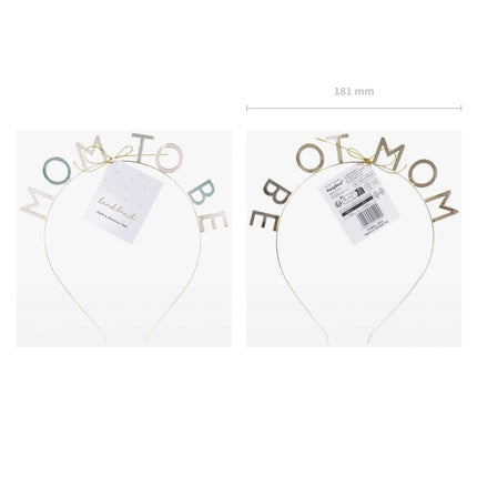 Haarband Mom To Be van Partydeco koop je bij Partywinkel