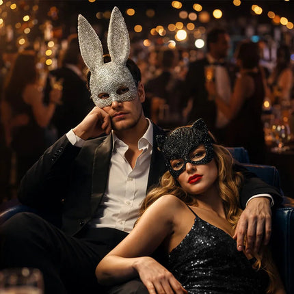 Halfmasker Mirage cat van Boland koop je bij Partywinkel