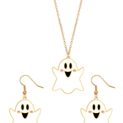 Halloween Accessoireset Ketting En Oorbellen Spook van Fiestas Guirca koop je bij Partywinkel