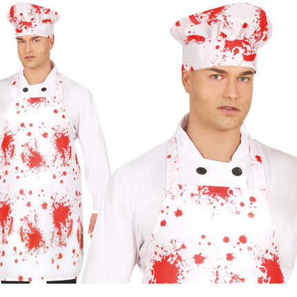 Halloween Accessoireset Kok 2 delig - Partywinkel - 8434077190326