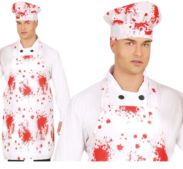 Halloween Accessoireset Kok 2 delig - Partywinkel - 8434077190326