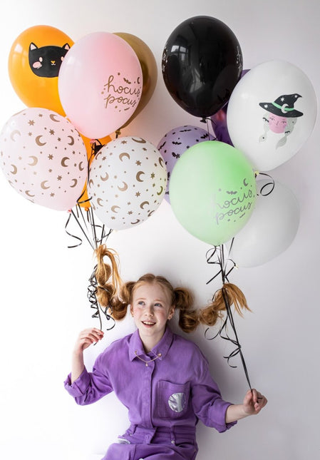 Halloween Ballonnen Hocus Pocus 30cm 6st van Partydeco koop je bij Partywinkel