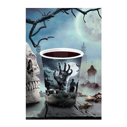 Halloween Bekers Kerkhof 240ml 6st van Fiestas Guirca koop je bij Partywinkel