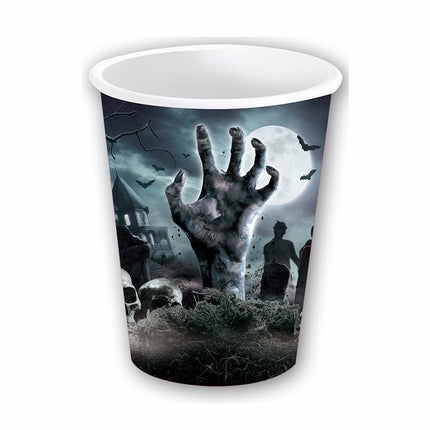 Halloween Bekers Kerkhof 355ml 6st van Fiestas Guirca koop je bij Partywinkel