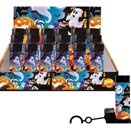 Halloween Bellenblaas Pompoenen En Spoken 14cm 24st - Partywinkel - 8434077267875