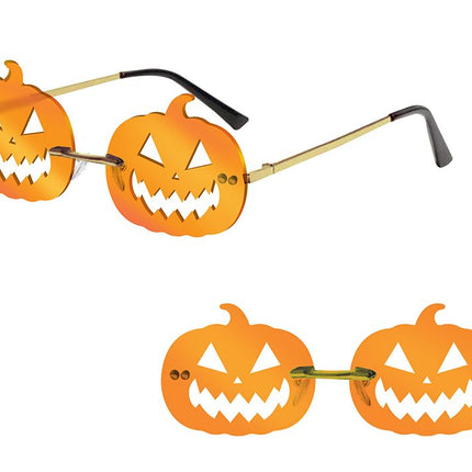 Halloween Bril Oranje Pompoenen van Fiestas Guirca koop je bij Partywinkel