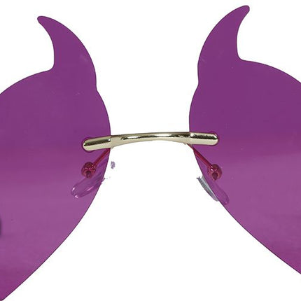 Halloween Bril Paars Duivel van Fiestas Guirca koop je bij Partywinkel