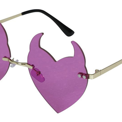 Halloween Bril Paars Duivel van Fiestas Guirca koop je bij Partywinkel