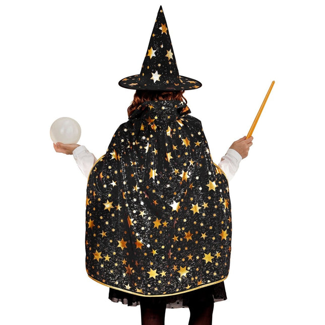 Halloween Cape Kind Met Steren van Widmann koop je bij Partywinkel
