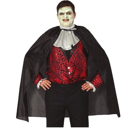 Halloween Cape Zwart 100cm van Fiestas Guirca koop je bij Partywinkel