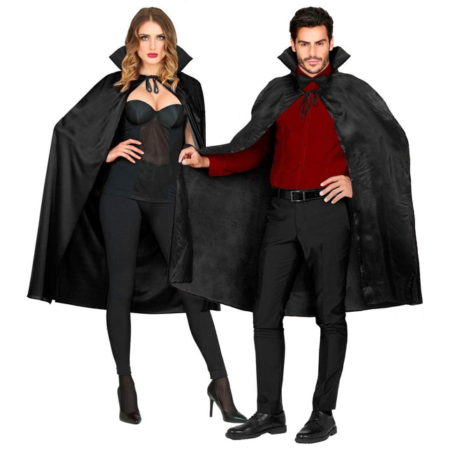 Halloween Cape Zwart 1,15m van Widmann koop je bij Partywinkel