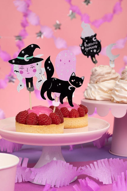Halloween Cupcake Toppers 14cm 6st van Partydeco koop je bij Partywinkel