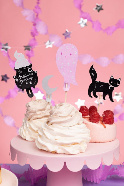 Halloween Cupcake Toppers 14cm 6st van Partydeco koop je bij Partywinkel