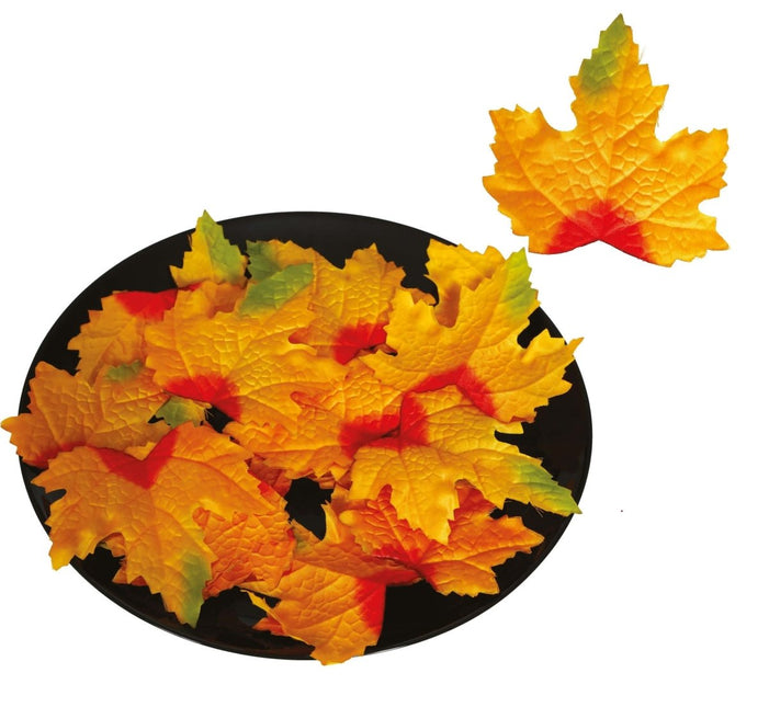 Halloween Decoratie Bladeren 10cm 24st - Partywinkel - 8434077249734