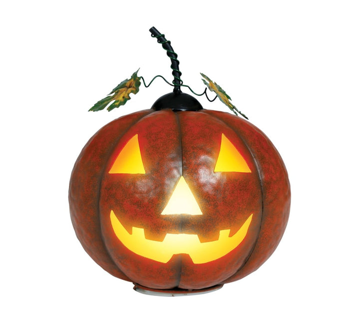 Halloween Decoratie Pompoen Metallic Met Licht 16cm - Partywinkel - 8434077249574
