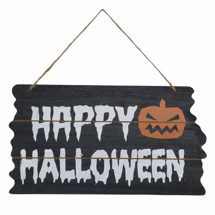 Halloween Deurbord Happy Halloween 34cm van Fiestas Guirca koop je bij Partywinkel