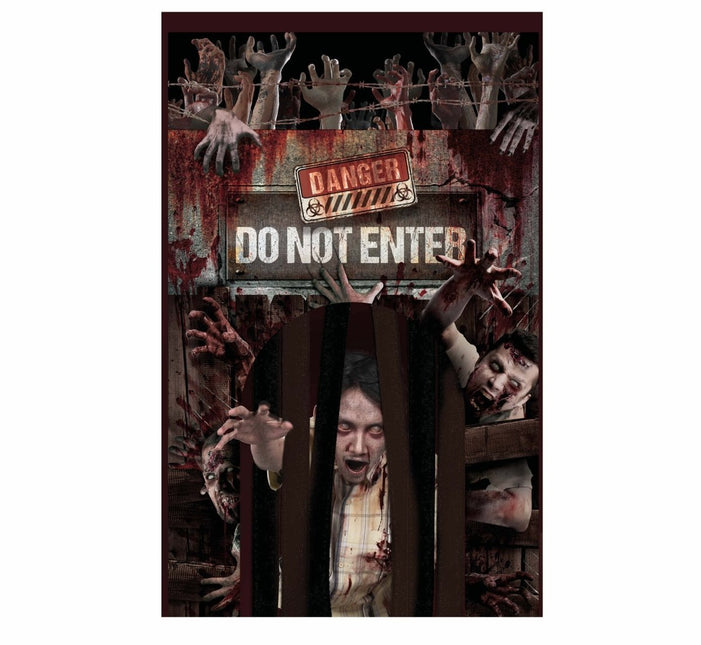 Halloween Deurgordijn Dont Enter 2,45m van Fiestas Guirca koop je bij Partywinkel