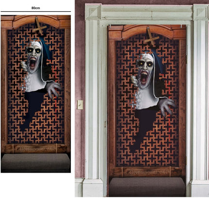 Halloween Deurposter Horror Non 120cm x 79cm van Fiestas Guirca koop je bij Partywinkel