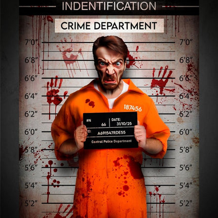 Halloween Deurposter Serial Killer 2m van Fiestas Guirca koop je bij Partywinkel