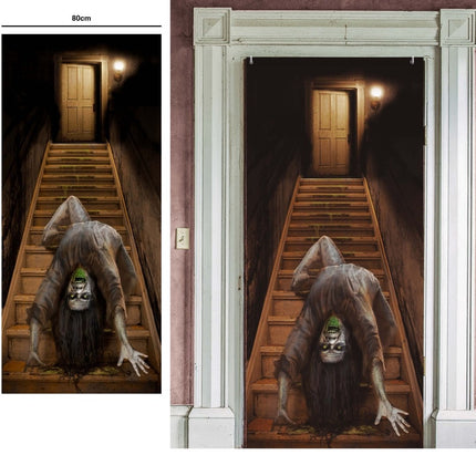 Halloween Deurposter Spook 180cm x 80cm van Fiestas Guirca koop je bij Partywinkel