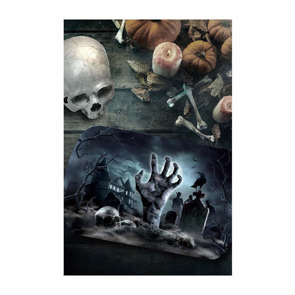Halloween Dienblad Kerkhof 29cm van Fiestas Guirca koop je bij Partywinkel