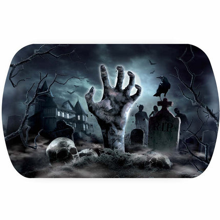 Halloween Dienblad Kerkhof 29cm van Fiestas Guirca koop je bij Partywinkel