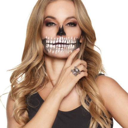 Halloween Doodshoofd Ringen 8 delig van Boland koop je bij Partywinkel