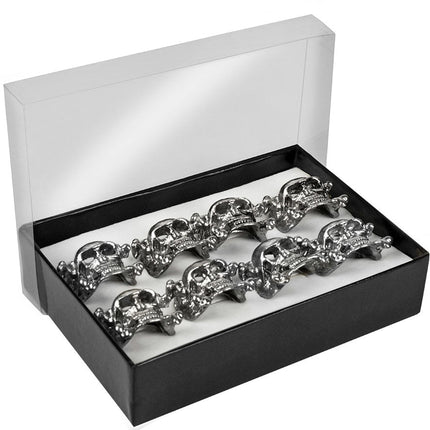 Halloween Doodshoofd Ringen 8 delig van Boland koop je bij Partywinkel