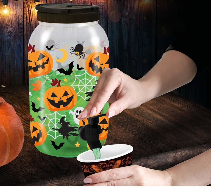 Halloween Drankdispenser Pompoen 27cm - Partywinkel - 8434077261422