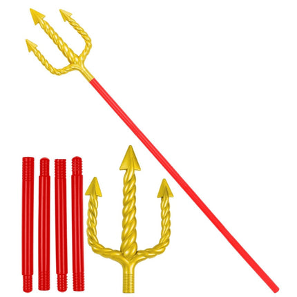 Halloween Drietand Rood Goud 1,38m van Widmann koop je bij Partywinkel