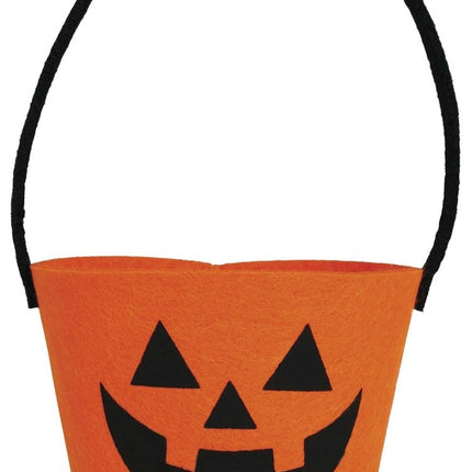 Halloween Emmer Pompoen 13cm - Partywinkel - 8434077249819