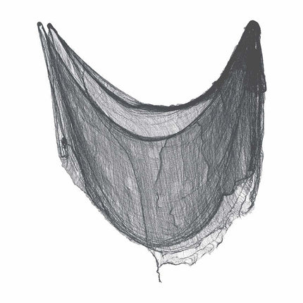 Halloween Gordijn Zwarte Stof 2,28m van Fiestas Guirca koop je bij Partywinkel