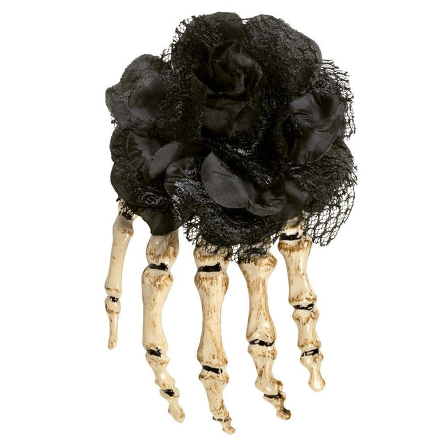 Halloween Haaraccessoire Skelet Hand van Boland koop je bij Partywinkel