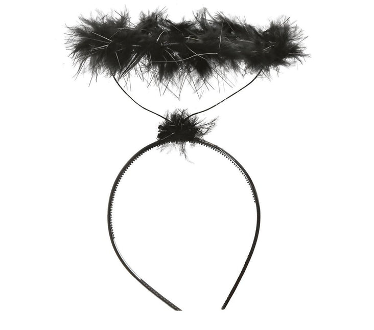 Halloween Haarband Engel Zwart van Fiestas Guirca koop je bij Partywinkel