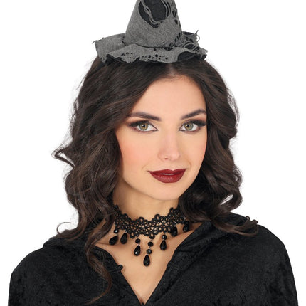 Halloween Haarband Heksenhoed Mini van Fiestas Guirca koop je bij Partywinkel
