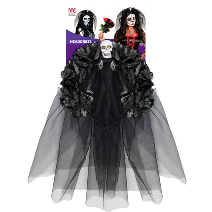 Halloween Haarband Met Sluier van Widmann koop je bij Partywinkel