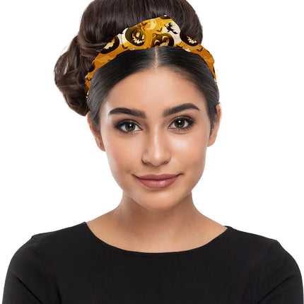 Halloween Haarband Oranje Pompoenen - Partywinkel - 8434077191019