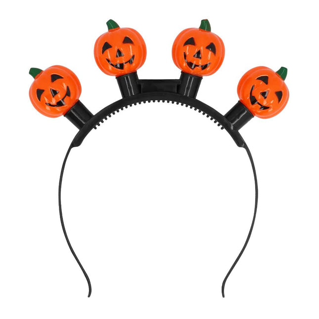 Halloween Haarband Pompoen Led van Boland koop je bij Partywinkel