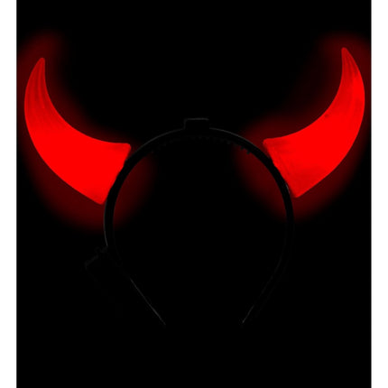 Halloween Haarband Rood Zwart Duivel van Widmann koop je bij Partywinkel