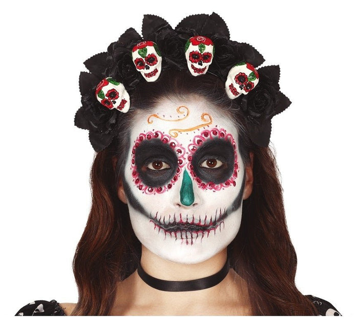 Halloween Haarband Schedels van Fiestas Guirca koop je bij Partywinkel