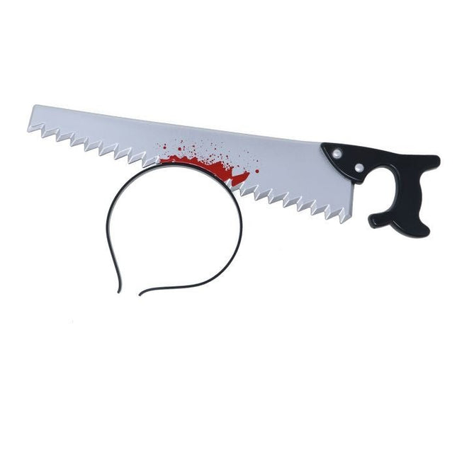 Halloween Haarband Zaag 36cm van Fiestas Guirca koop je bij Partywinkel