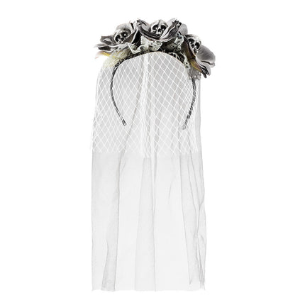 Halloween Haarband Zombie Sluier 58cm van Boland koop je bij Partywinkel