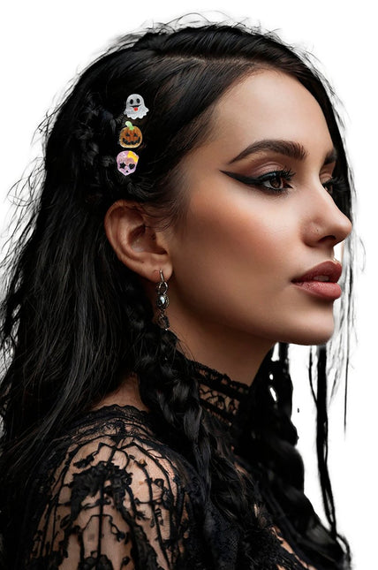 Halloween Haarspeldjes Metaal 3st van Fiestas Guirca koop je bij Partywinkel