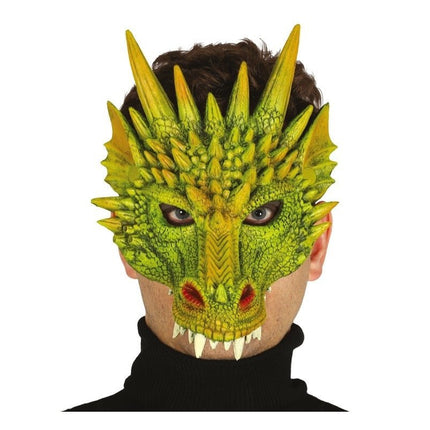 Halloween Half Masker Draak van Fiestas Guirca koop je bij Partywinkel