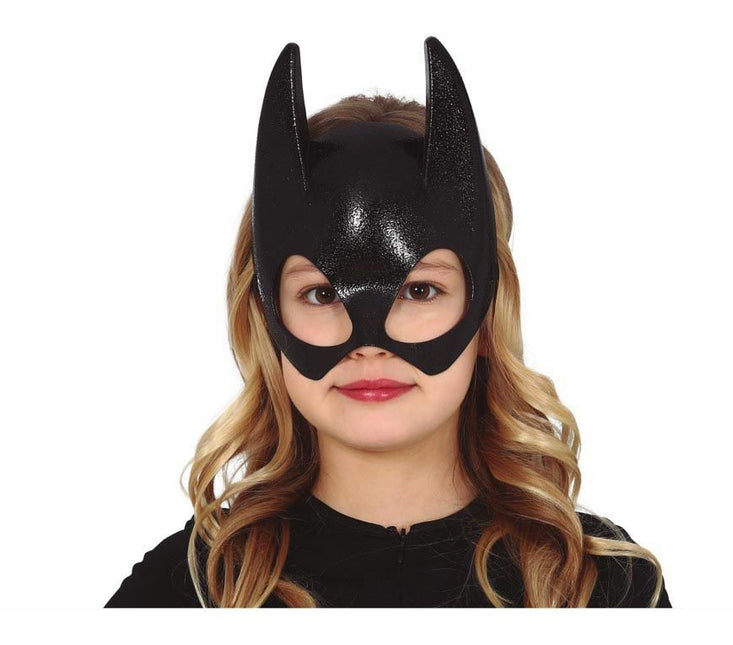 Halloween Half Vleermuis Masker Kind van Fiestas Guirca koop je bij Partywinkel