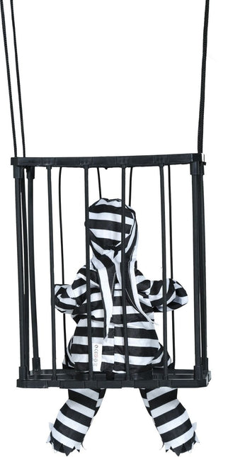 Halloween Hangdecoratie Gevangen Skelet 27cm - Partywinkel - 8434077267912