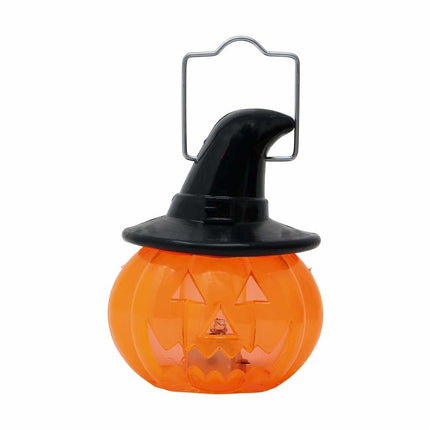 Halloween Hangdecoratie Pompoen Met Licht 8cm van Fiestas Guirca koop je bij Partywinkel